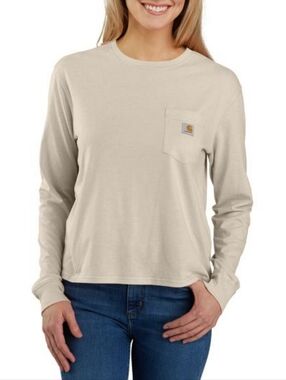 Carhartt Women's TENCEL™ Fiber Series Loose Fit Long-Sleeve Crewneck Pocket T